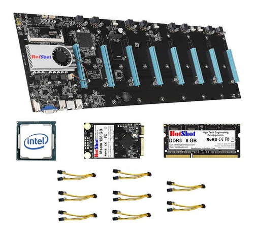 Tarjeta Madre Minería Memorias, Mxbmh-001, 1pza, 8 Pcie 16x,