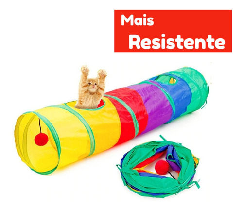 Kit 3 Brinquedos Para Pets Túnel Labirinto Para Gatos