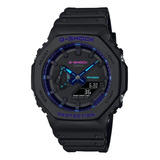 Reloj Casio G-shock Ga-2100vb-1acr Para Caballero. Color De La Correa Negro