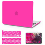 Funda +cubre Tecl Y Pant Para Macbook Pro 13 M1 M2. Hot Pink