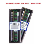 Memória Ram P/ Computadores Ddr3 1333 4gb - Kingston