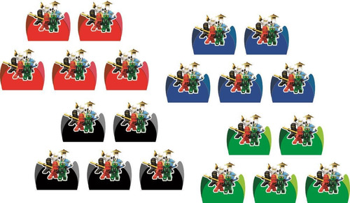 100 Forminhas Para Doces Ninjago