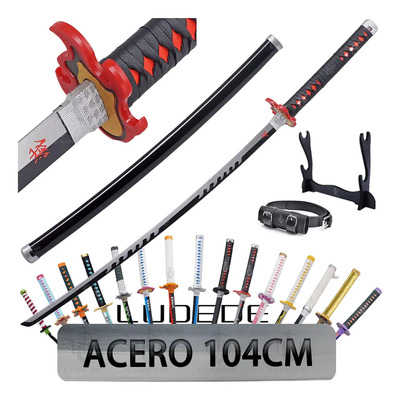 Kit Demon Slayer Katana Acero 104cm Espada Colección Ludede Color C 3rd Tanjiro Kamado | Envío gratis