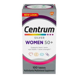 Centrum Silver Women 50+ 100 Tablets Sabor Sem Sabor