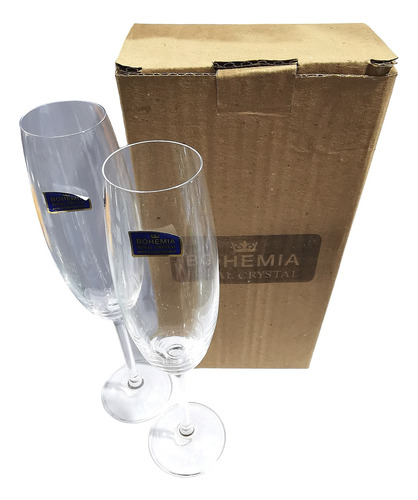 Copas Champagne Bohemia Royal Crystal (set De 2 Copas 230ml)