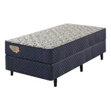  Cama Box Solteiro Ecoflex Flex Energy Cor Azul 88x188x25 Cm