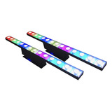 2 Ribalta Camaleão 14 Leds Efeito Ambar Luz Rgbw Wall Ligth