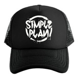 Gorra Unisex Black De Malla Simple Plan Pop Rock Punk