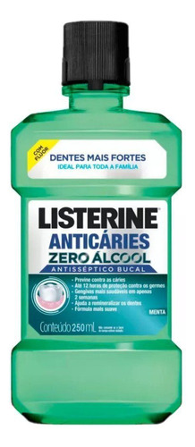 Enxaguante Bucal Anticáries Zero Álcool Listerine 250ml