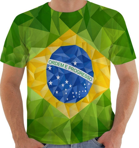Camisa Blusa Camiseta Fc8549 Brasil Bandeira Patria Amada