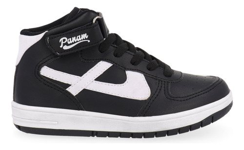 Tenis Urbano Panam Color Negro Para Niã±o