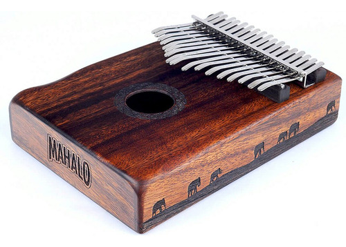 Kalimba Mahalo Tradicional Com Martelo Afinador E Bag - 17 T