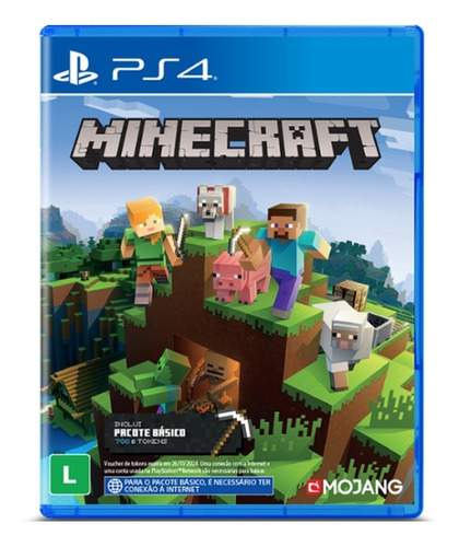 Jogo Minecraft  Standard Edition Sony Ps4 Físico