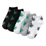 Calcetines O Medias De Diseño Cannabis Marihuana O Mota X5