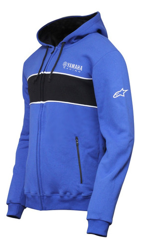 Campera Con Capucha Algodón Yamaha Alpinestars Hombre Racing