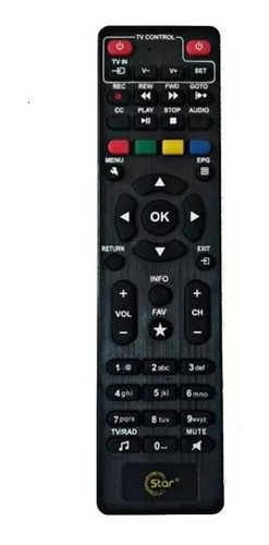Control Star Tv , Para Televisión (color Negro)