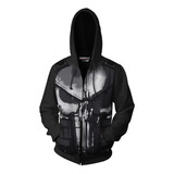 Punisher Cosplay Anime Moletom Casual