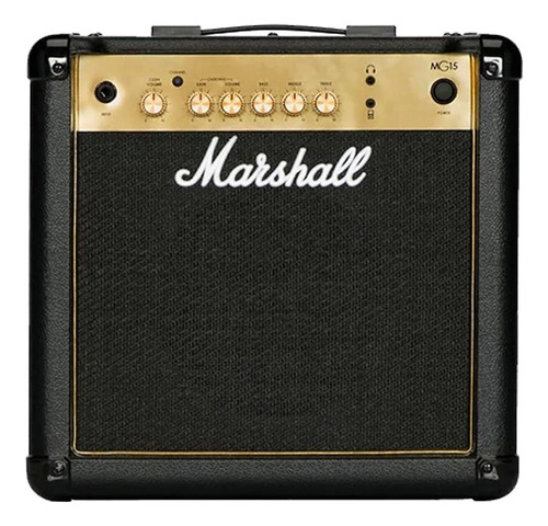 Mg15 Marshall Amplificador Para Guitarra Mg15g Gold 