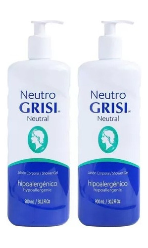 Jabón Corporal Grisi Neutro 2 Pzas De 900 Ml