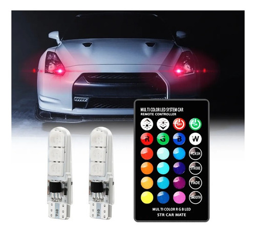 Cocuyos Led Rgb Con Control Remoto Carros Y Motos Colores