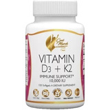 Vitamina D3 (10000 Iu) + K2 (180mcg) X120 Softgels Importado