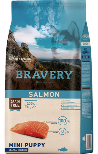 Bravery Salmón Para Cachorro Raza Pequeña 2 Kg