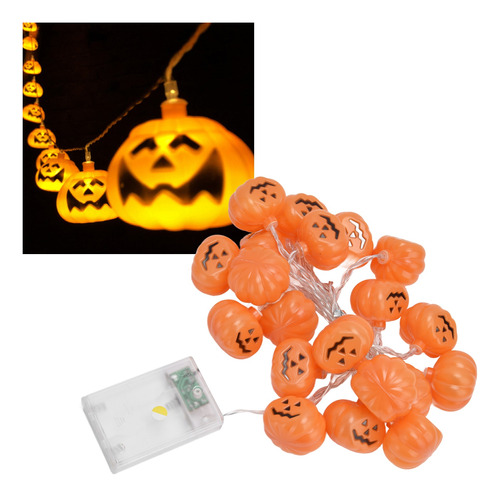 Halloween Luces De Cadena De Calabaza, 3m 20 Led