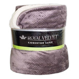 Cobertor Luxe King Size Royal Velvet Café