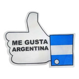 Mano De Tela Gigante Me Gusta Argentina Pack X 5 Un