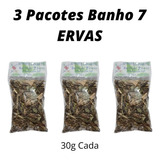 Kit 3 Pacotes Banhos 7 Ervas Descarrego Completo Sete Ervas
