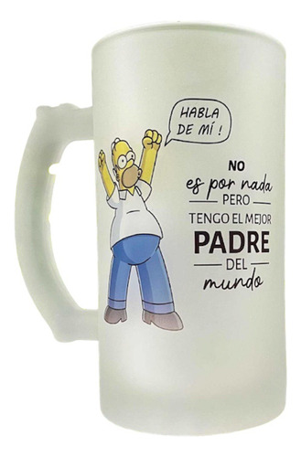 Tarro Cervecero Homero Simpson Tengo El Mejor Padre