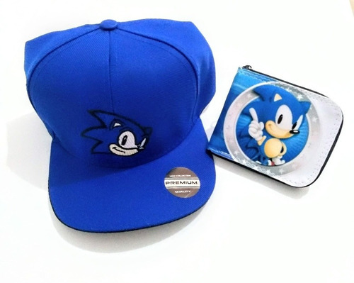 Boné Infantil Sonic E Carteira Infantil Meninos