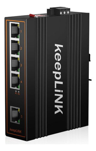 Keeplink Conmutador Poe Industrial Gigabit De 5 Puertos No A