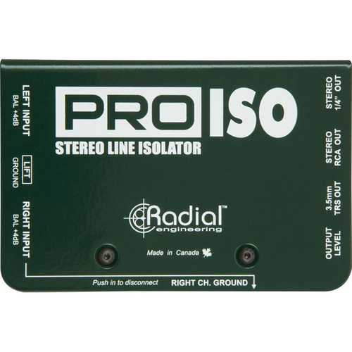 Isolador De Linea Estereo Radial Pro Iso