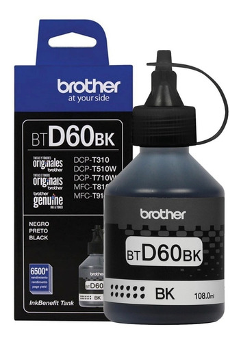 Tinta Negra Original Brother Impre Hl-t4000dw Dcp-t310 T510w