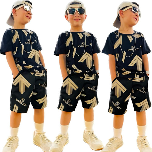 Roupas Nova Marca Kvani Joy Masculino Infantil Short E Blusa