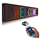 Cartel Led Programable Rgb Pasante Wi Fi Movimiento 220 V