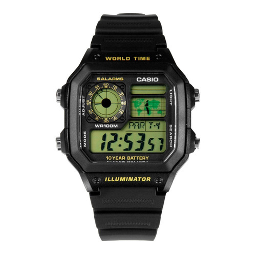 Reloj Casio Hombre Ae-1200wh 1b Illuminator Impacto Online