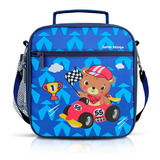 Bolsa Térmica Infantil Lancheira Necessaire Menino Masculina Cor Azul