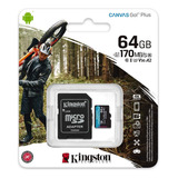 64gb Microsdxc Canvas Go Plus 170mb S Lectura Uhs I C10 U3 V