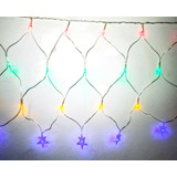 Serie De Luces Red De Estrellas Multicolor 120led 4.2x0.4mt