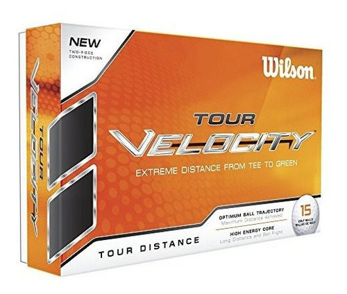 Wilson Tour De Velocidad La Pelota De Golf (15-pack), Distan