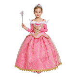 Niñas Bella Durmiente Aurora Vestido Princesa Fiesta Traje