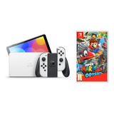 Nintendo  Nintendo Switch Switch Oled 64gb Super Mario Odyssey Bundle Color  Blanco 2023