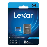 Tarjeta De Memoria Lexar 64 Gb Micro 633x Sdxc Uhs-i Clase10