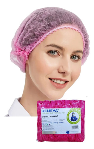 Gorro Desechable Paciente Quirúrgico Spa Cofia Demeva 100 Pz