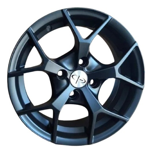 Llanta Deportiva Eb Nf/bmf 15x6.5 4x108 Negro Mate Peugeot