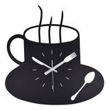 Moderno Reloj De Pared Temático Cocina Taza Taza Taza Cuchar