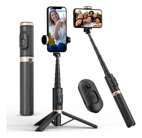 Axnen Q12 Selfie Stick Con Trípode Control Remoto Bluetooth