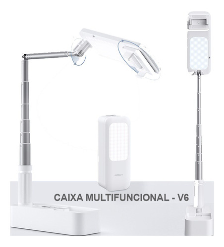 Caixa Multifuncional Live-stream V6 Para Smartphone Da Rock
